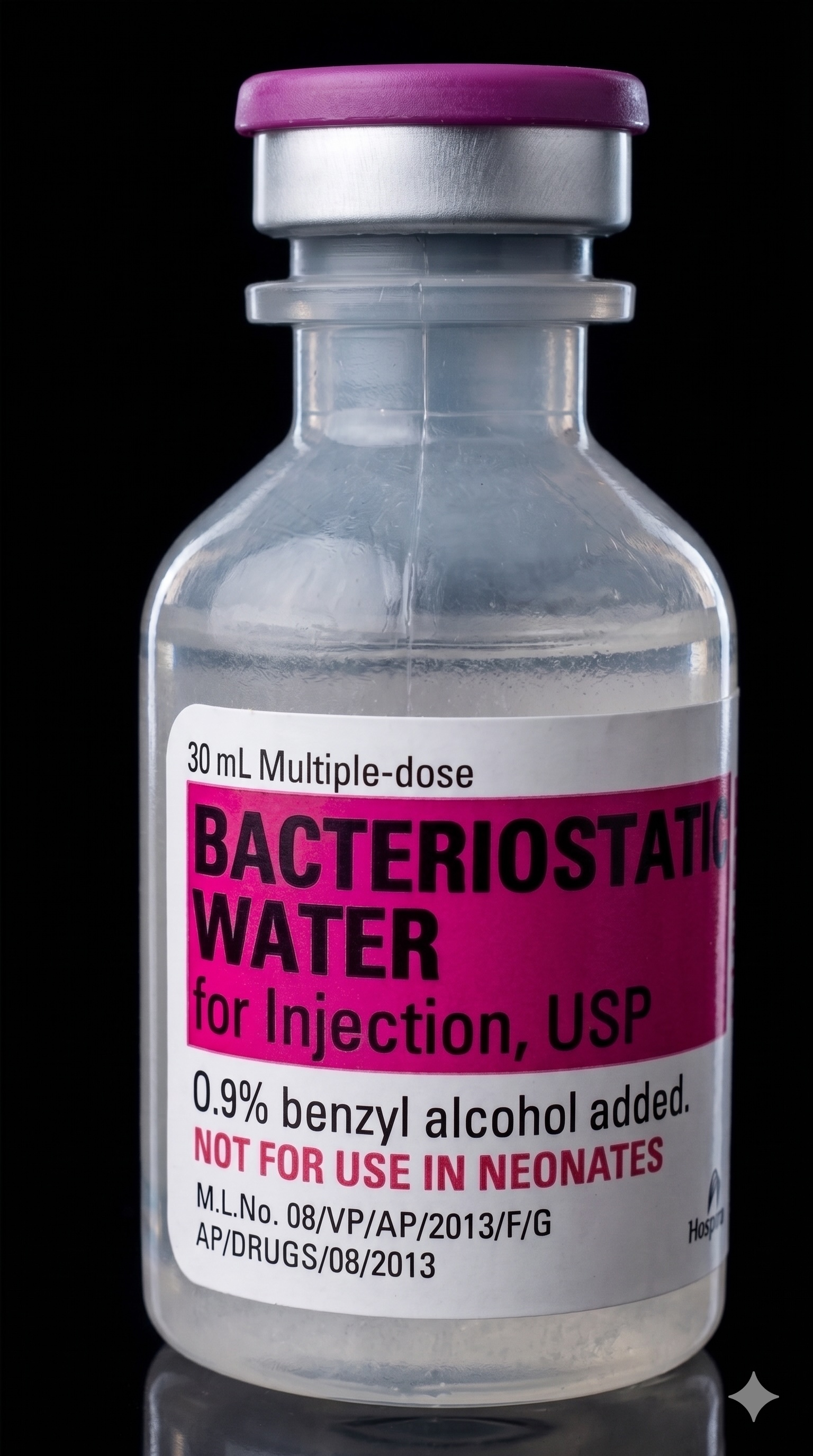 Agua bacteriostática Hospira 30 mL